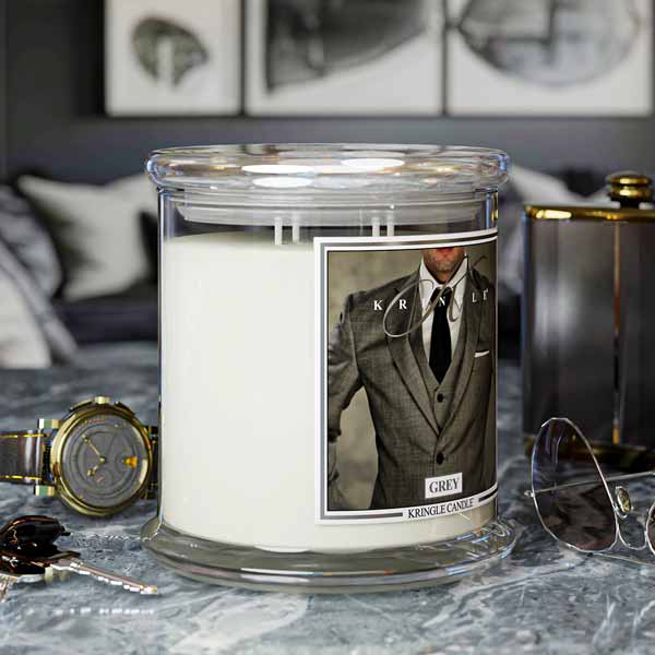 Grey XL Jar 4-Wick | Soy Candle