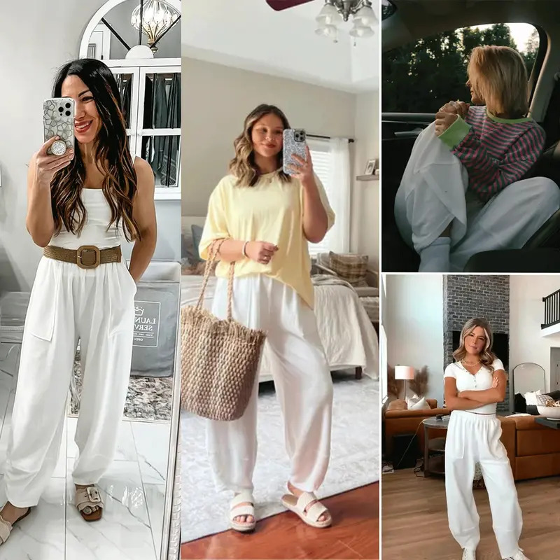 Women's loose wide-leg pants