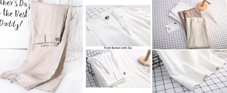 Womens Cotton Linen Pants (Just $3 Each!)