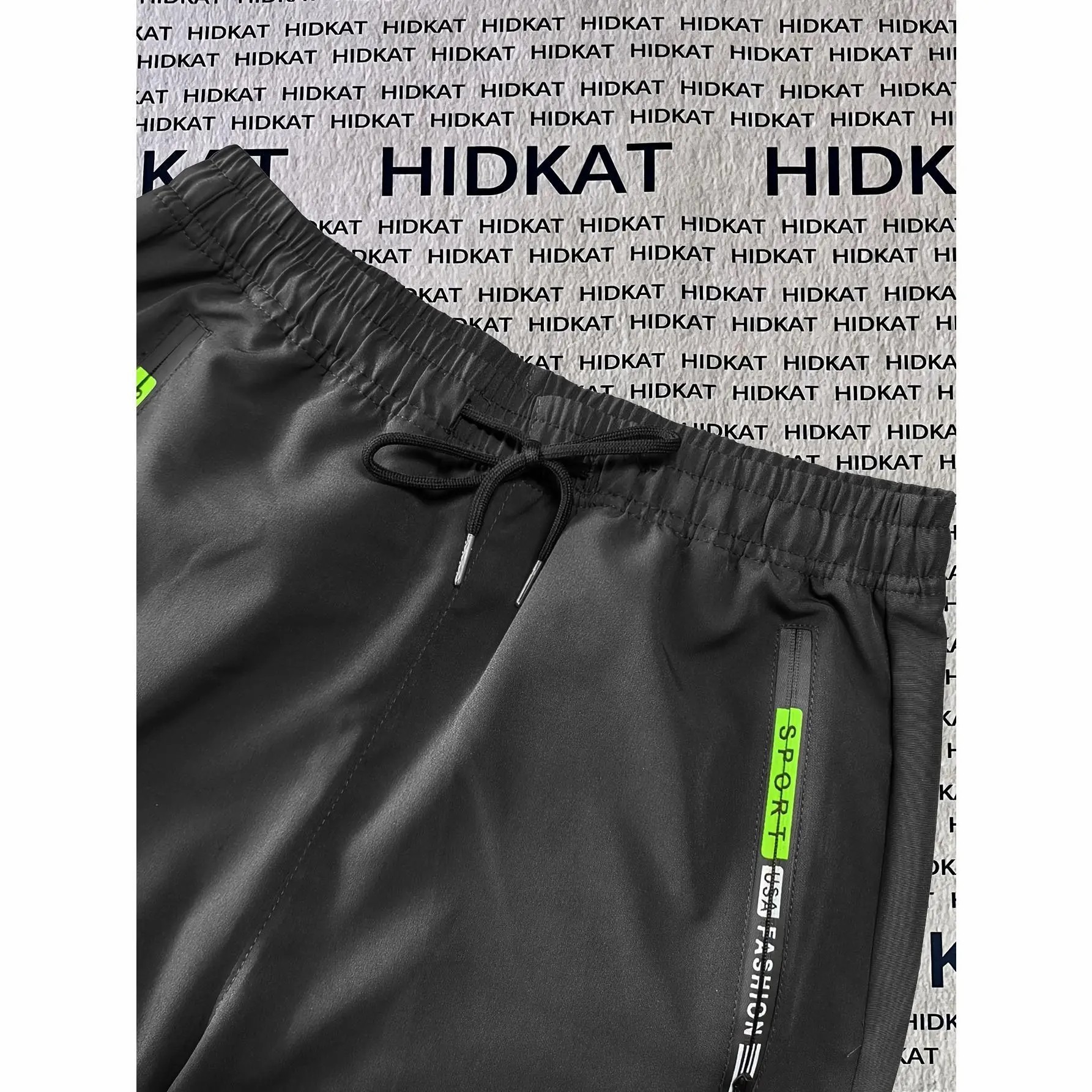 Men's Big & Tall Loose Cargo Pants – Elastic Drawstring Waist, Multi-Pocket, Breathable Streetwear Trousers