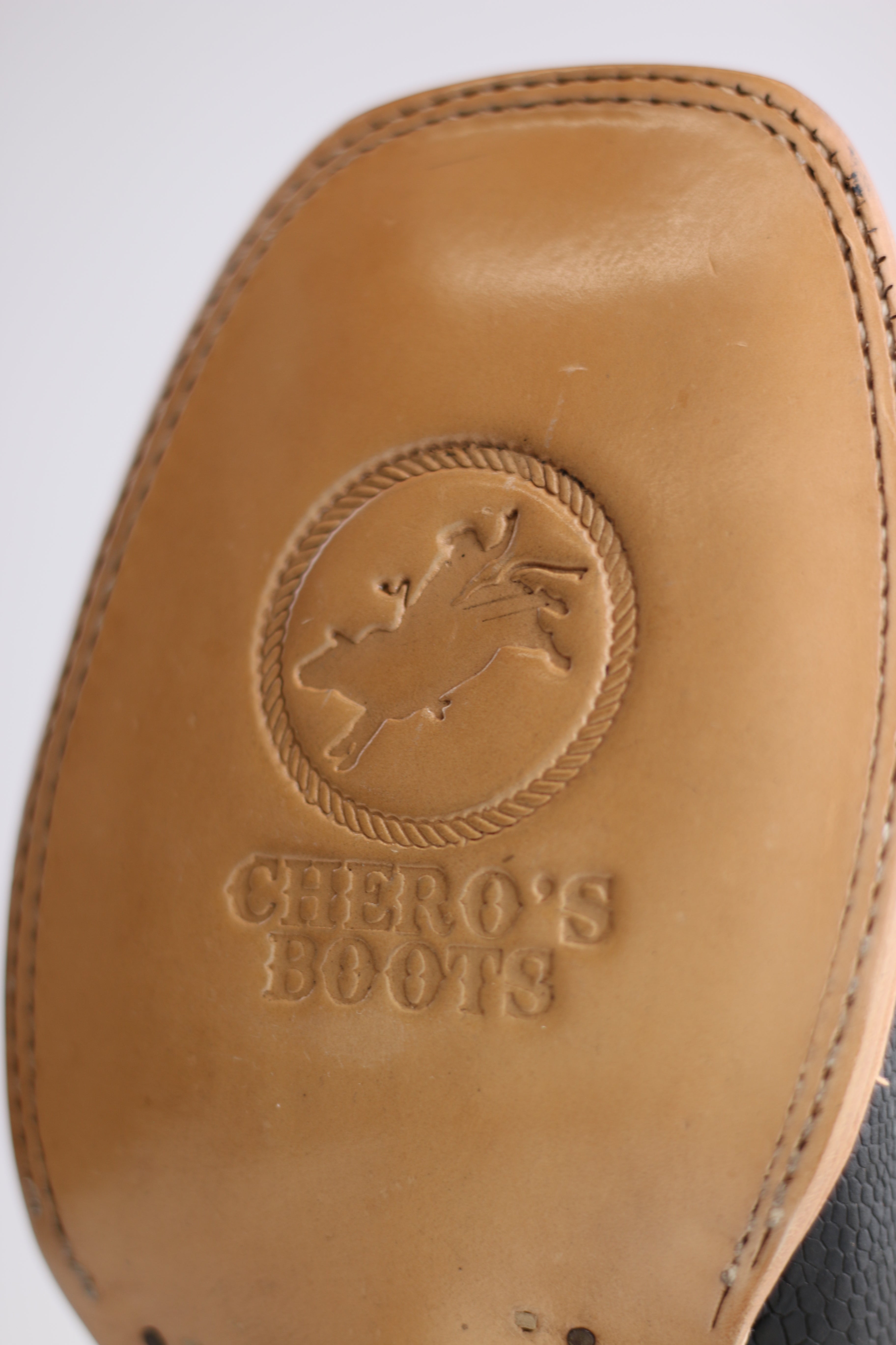 Chero's Premium Exotic Ostrich Leg Charcoal Clearance Sale 70%OFF