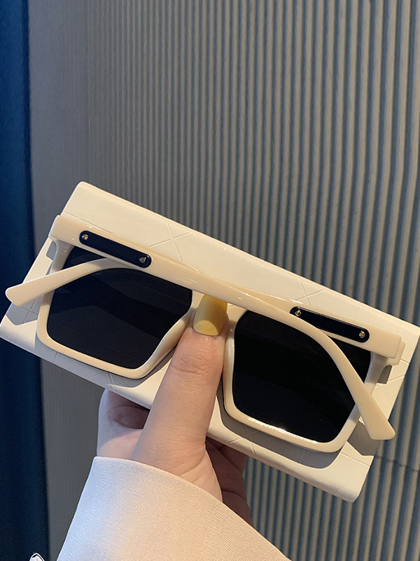 Geometric Sun-Protection Sunglasses Accessories