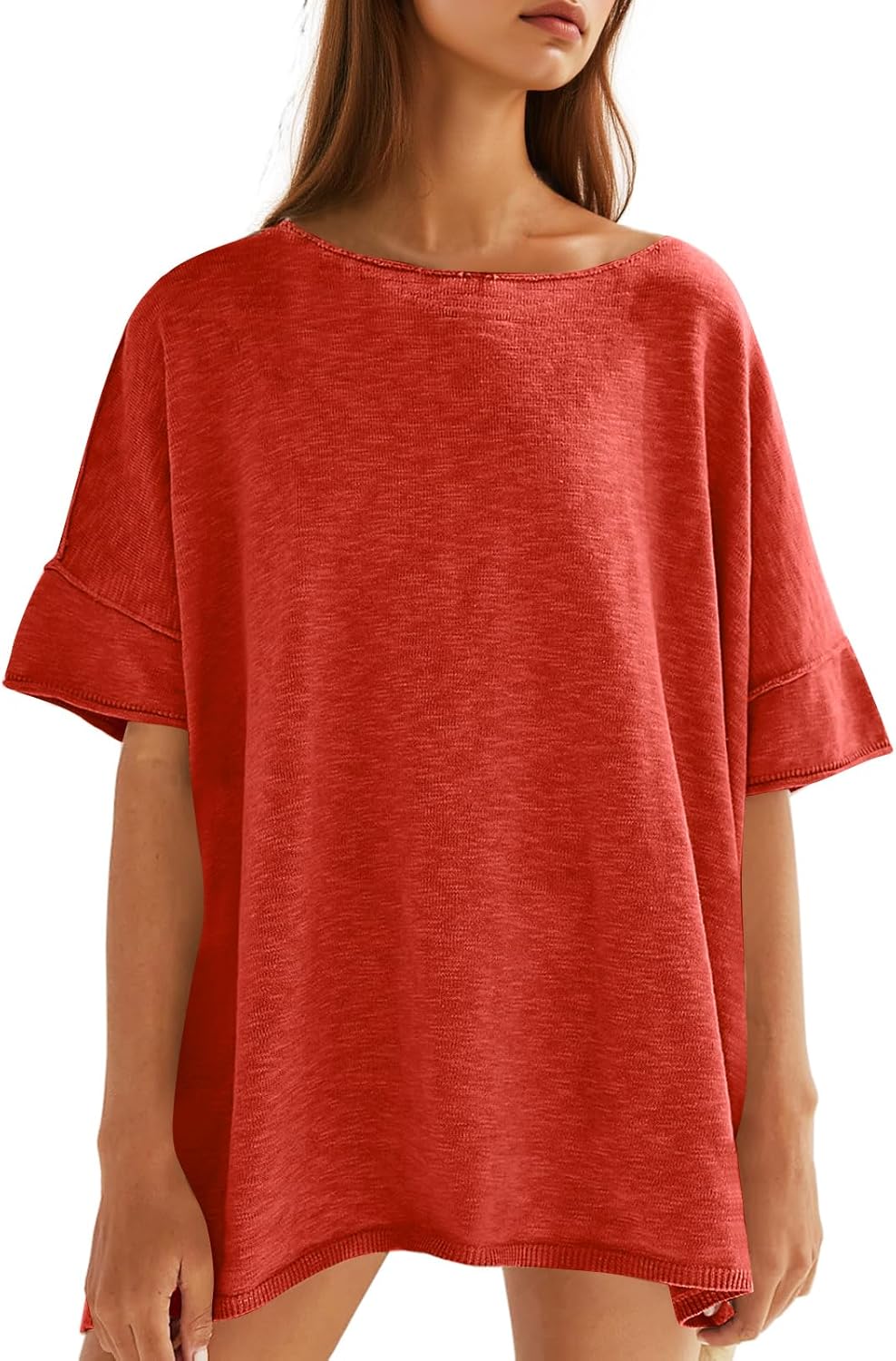 Mother's Day Sale💕Women's Oversized T Shirts-100% Cotton
