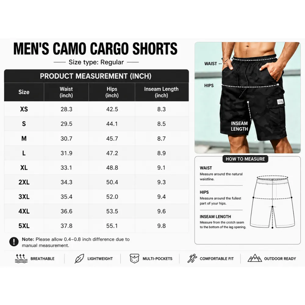 Men’s Cargo-Style Shorts