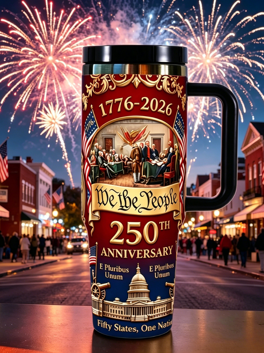 250Th Anniversary Commemoration 40Oz Second Generation Handle Car Cup Insulated Ice King Cup