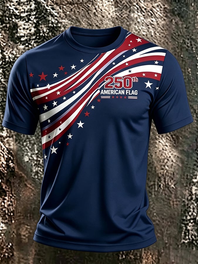 Men's USA 1776-2026 Freedom Printed  Shirt