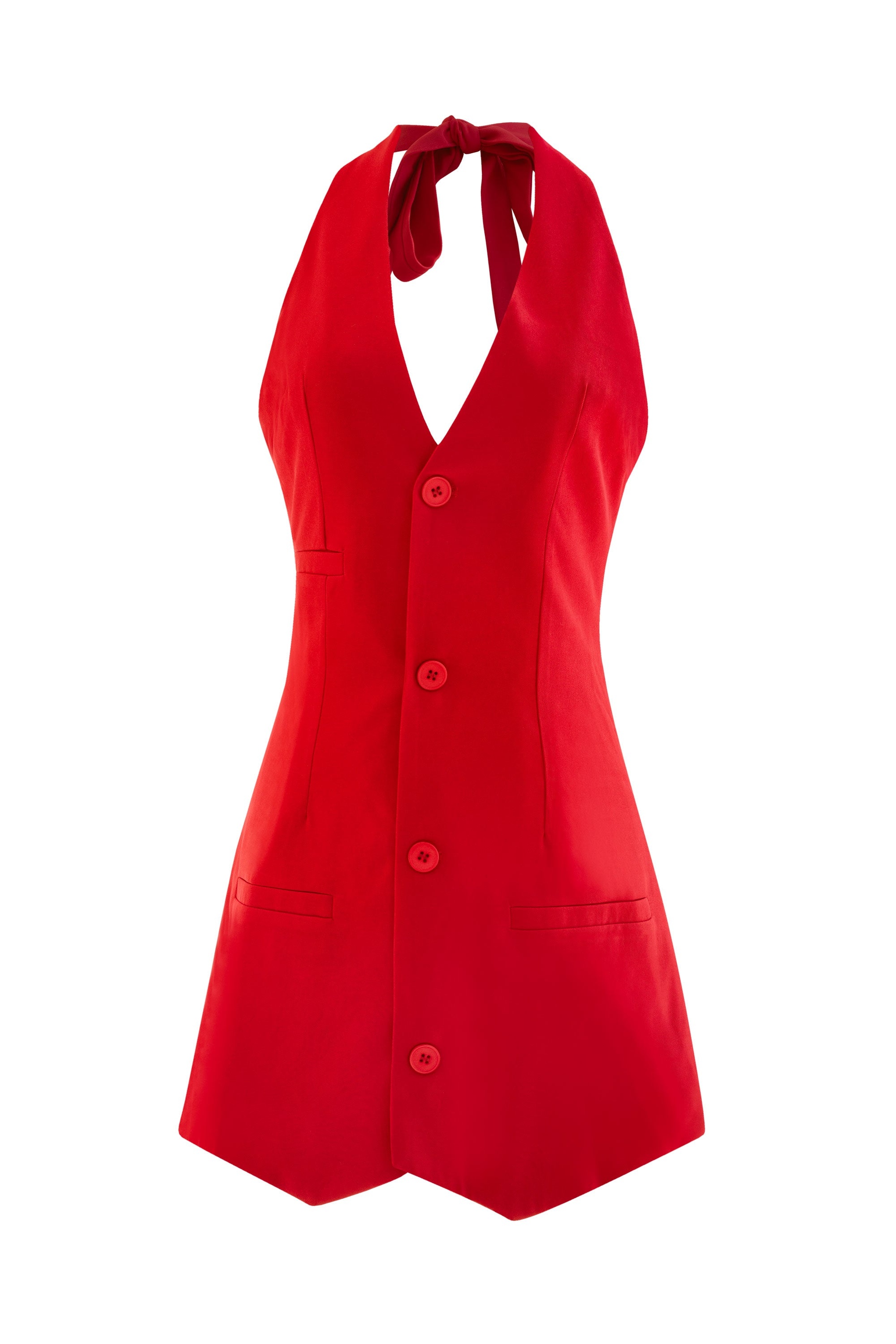 Luxe Halter Dress