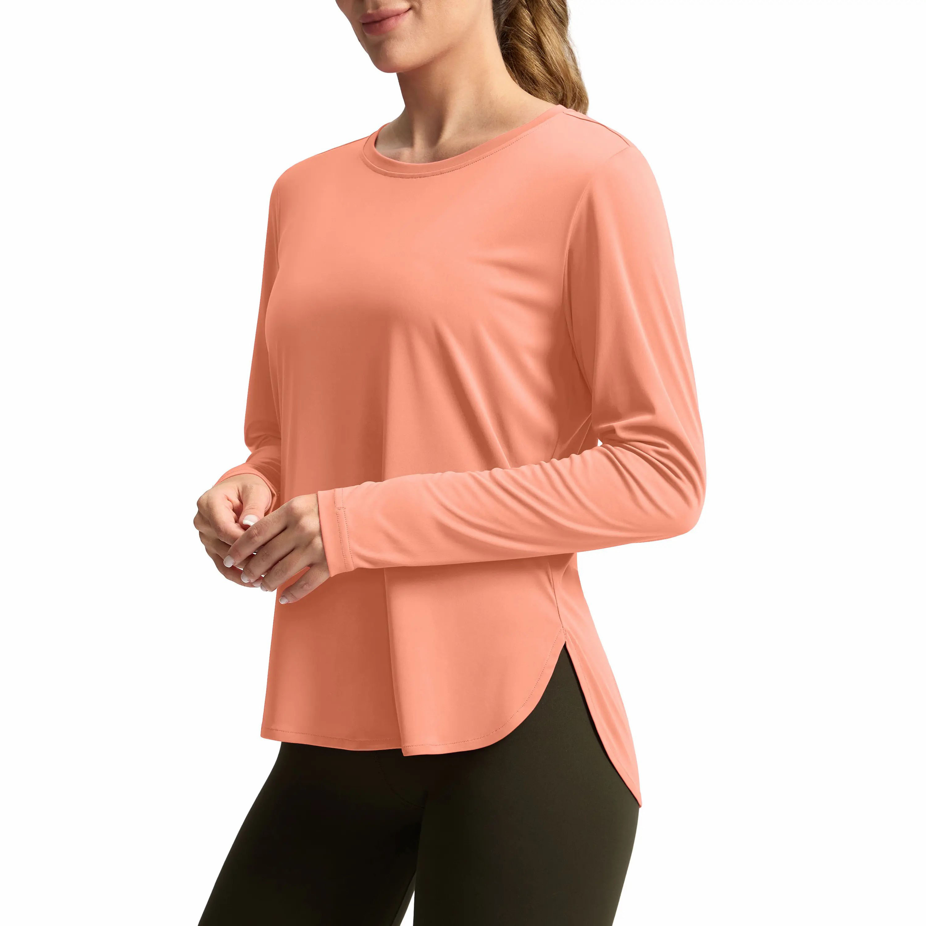 Women's UPF 50+ Long Sleeve Sun Shirt – Lightweight Quick Dry UV Protection Top