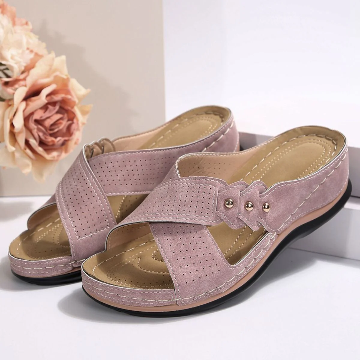 Open Toe Platform Sandals (multiple color options)