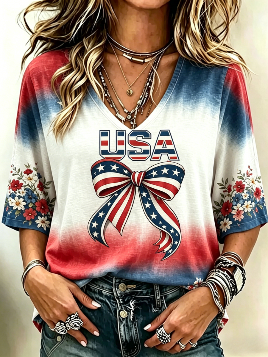 Women's Casual Patriotic 250th Anniversary Shirt