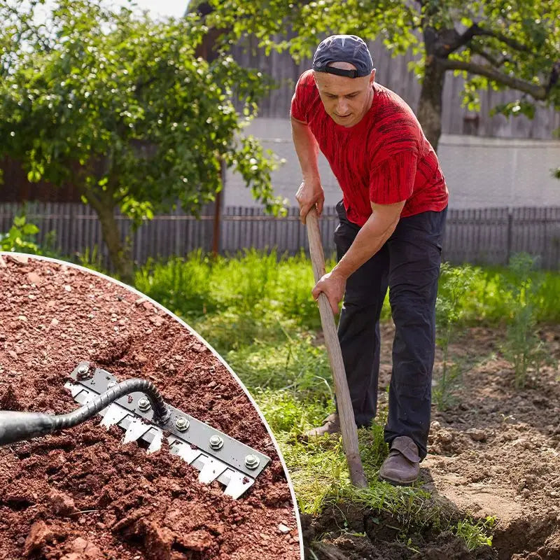 Upgraded Iron Weeding Rake