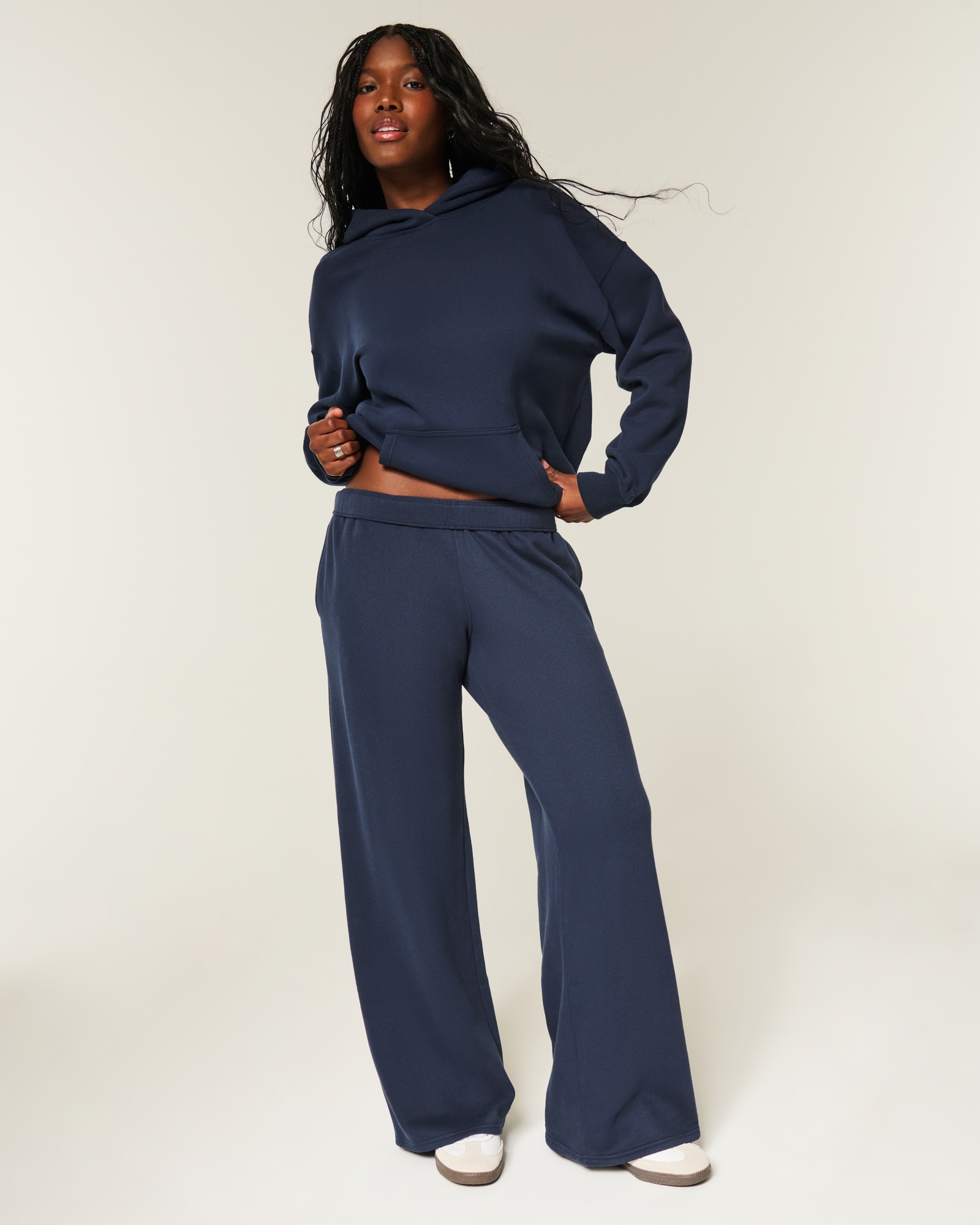 Wide-Leg Sweatpants