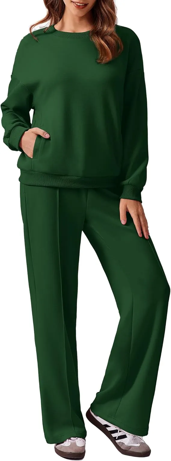 Comfortable Autumn Outfits 2-Piece Long Sleeve Sweatshirt