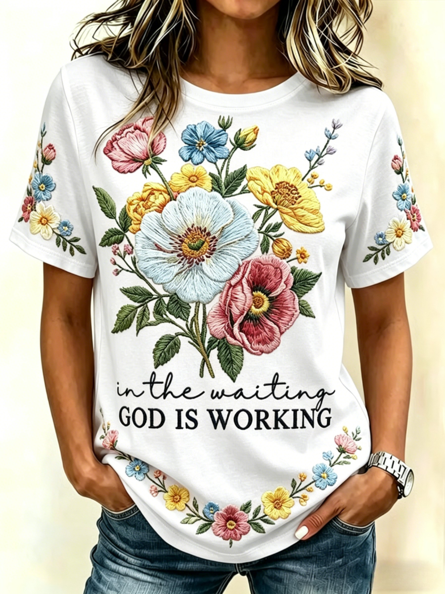 Women's Summer Faith Printed T-shirt