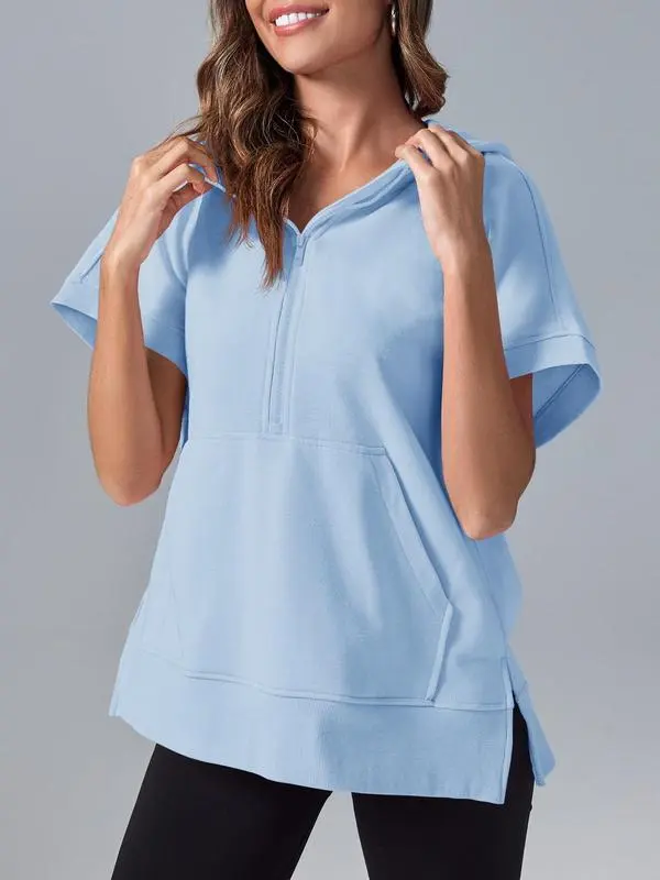 Womens Oversized Half Zip Hoodies (Less than $3 each!)