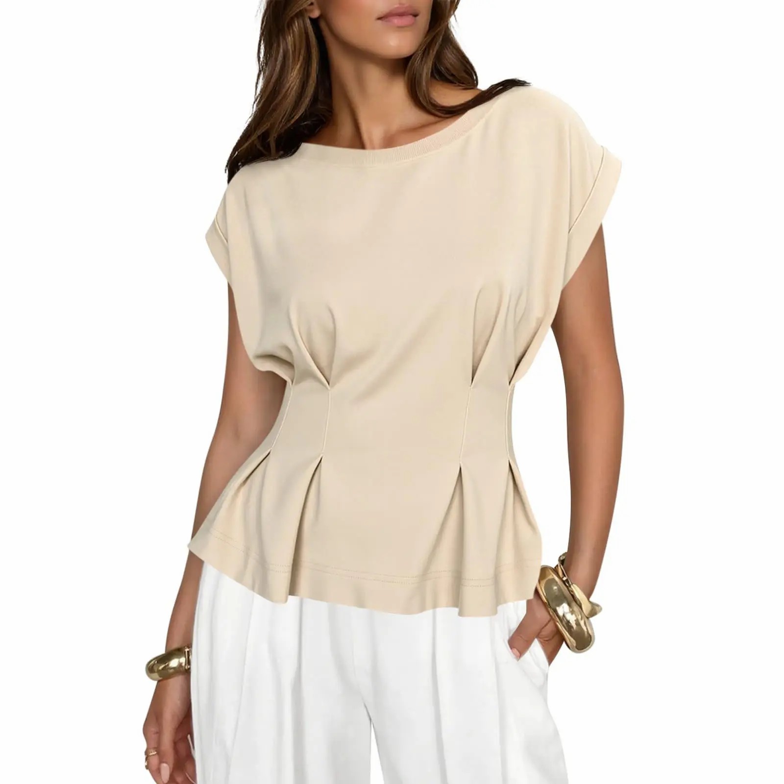 Women's Soft Peplum Casual Top