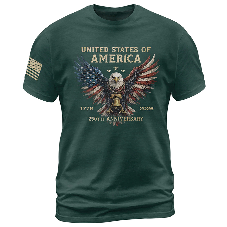 USA 250th Anniversary 250 Years Shirt 1776–2026 American Flag Winged
