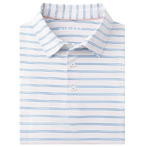 12-Pack Men's Golf Shirts — Moisture-Wicking Performance Short-Sleeve Striped Polo