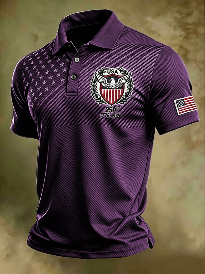Men's U.S. 250th Anniversary Printed Polo Shirt