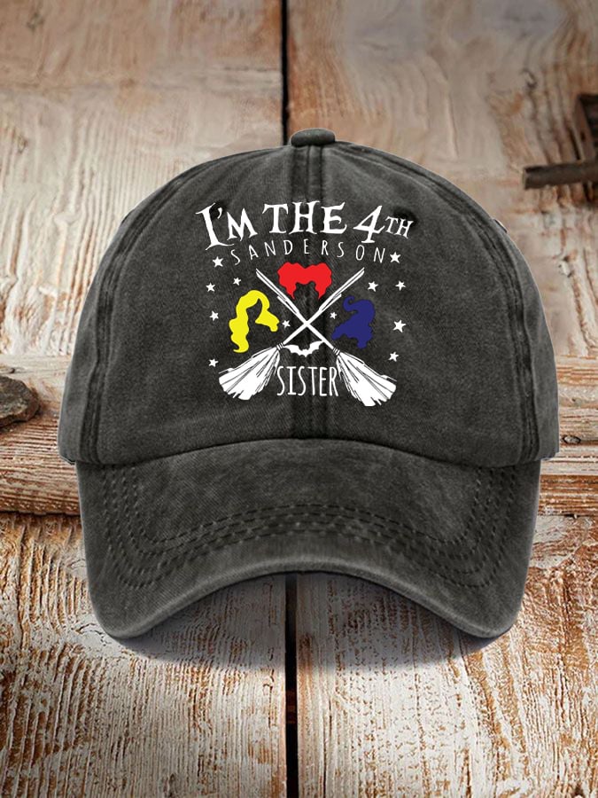 I'm The 4th Sanderson Sister Print Sun Hat
