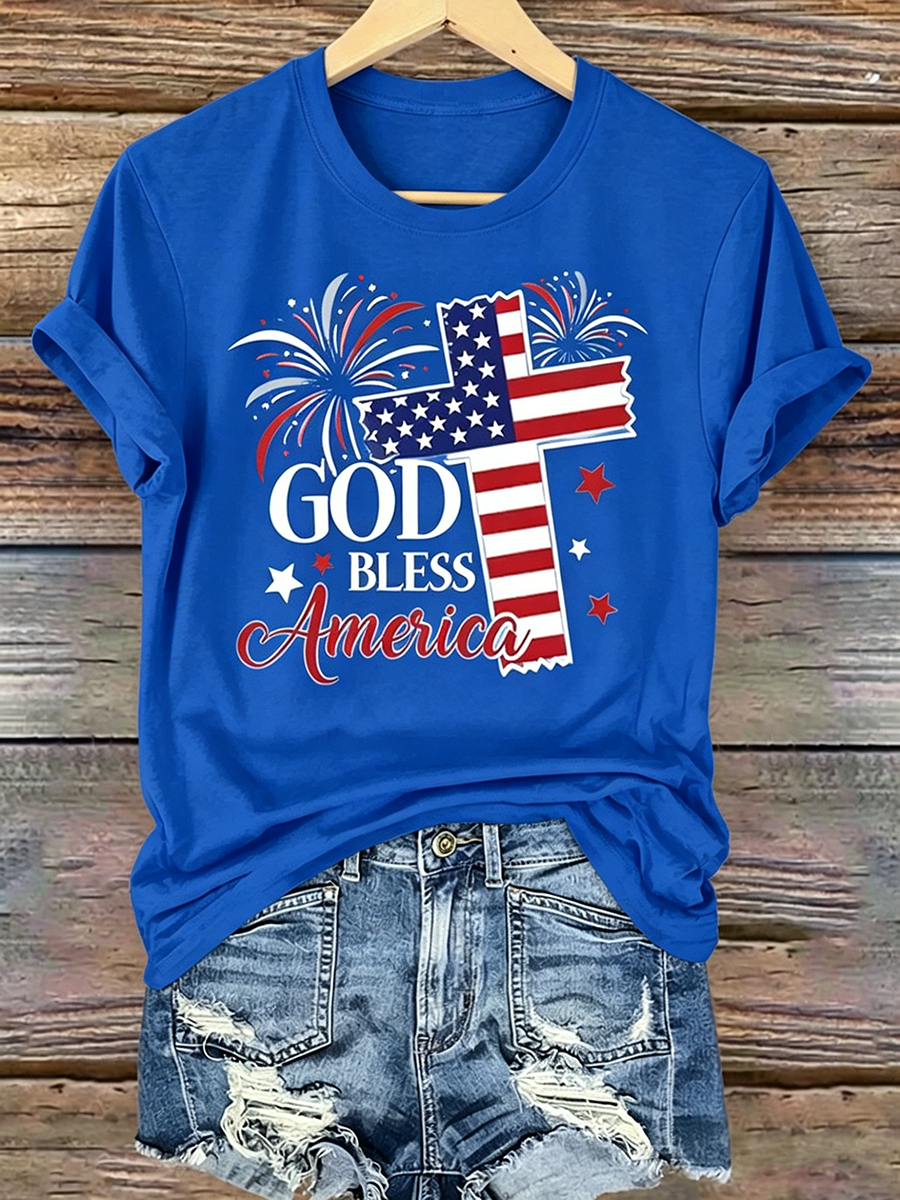 250Th Anniversary Commemorative Faith Printed Round Neck Top In The United States