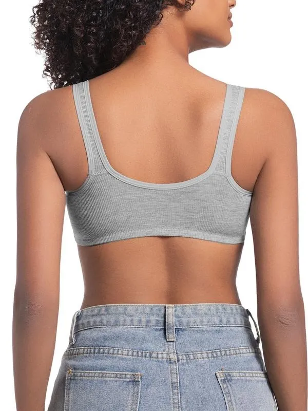 Adjustable Front Closure Push-Up Bra Wire-Free