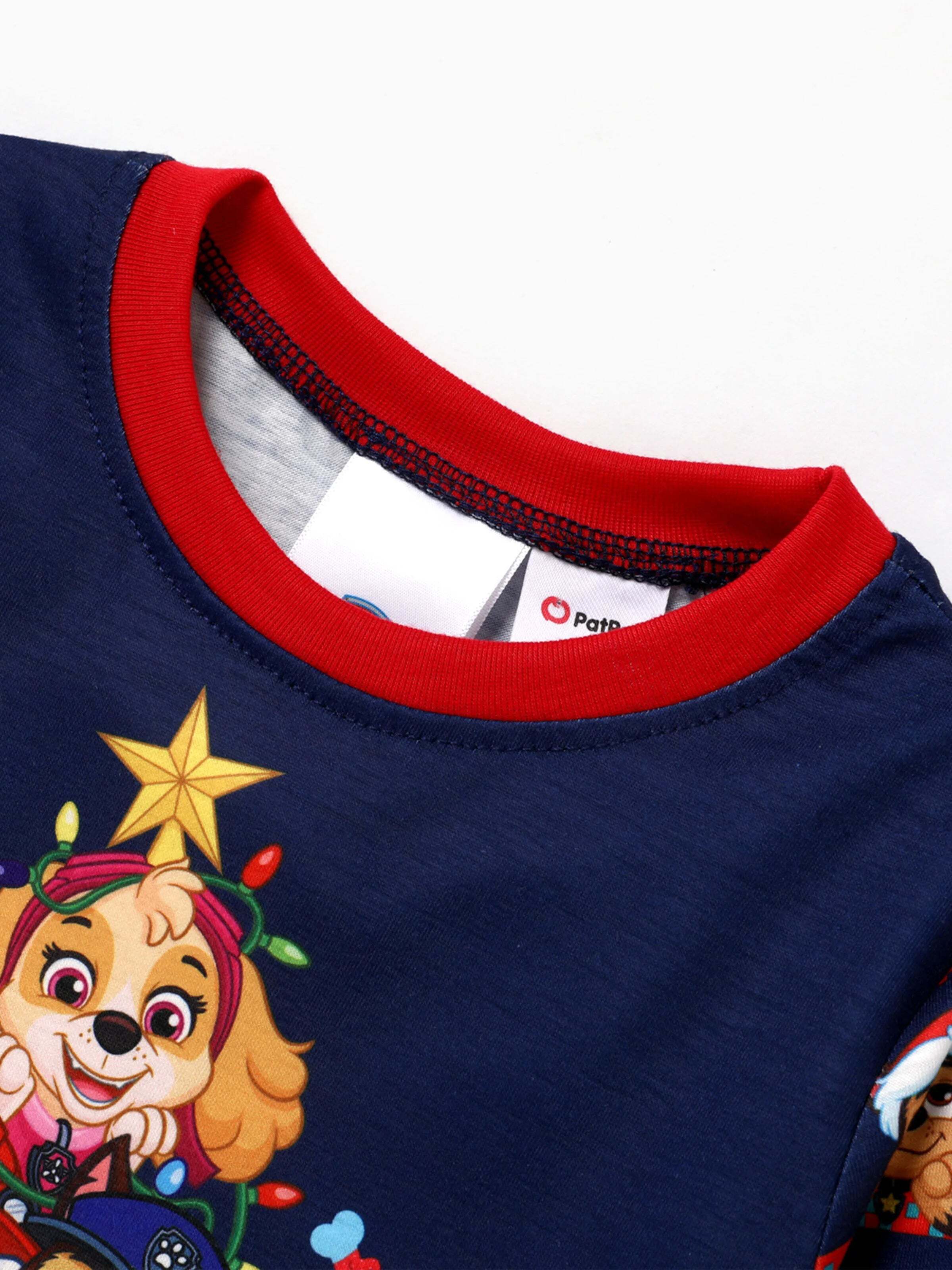 PAW Patrol Christmas Family Matching Allover Print Long-sleeve Pajamas Sets with Christmas Socks